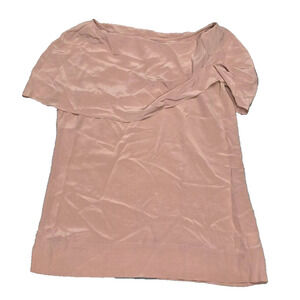 FREY Mulberry Silk strapless blouse coastal A line pink Sz 12 A003821